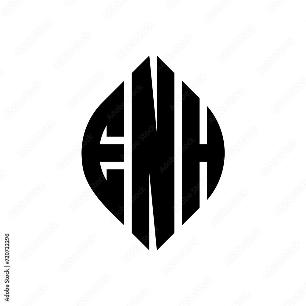 ENH circle letter logo design with circle and ellipse shape. ENH ellipse letters with typographic style. The three initials form a circle logo. ENH Circle Emblem Abstract Monogram Letter Mark Vector. ENH circle letter logo design with circle and ellipse shape. ENH ellipse letters with typographic style. The three initials form a circle logo. ENH Circle Emblem Abstract Monogram Letter Mark Vector.