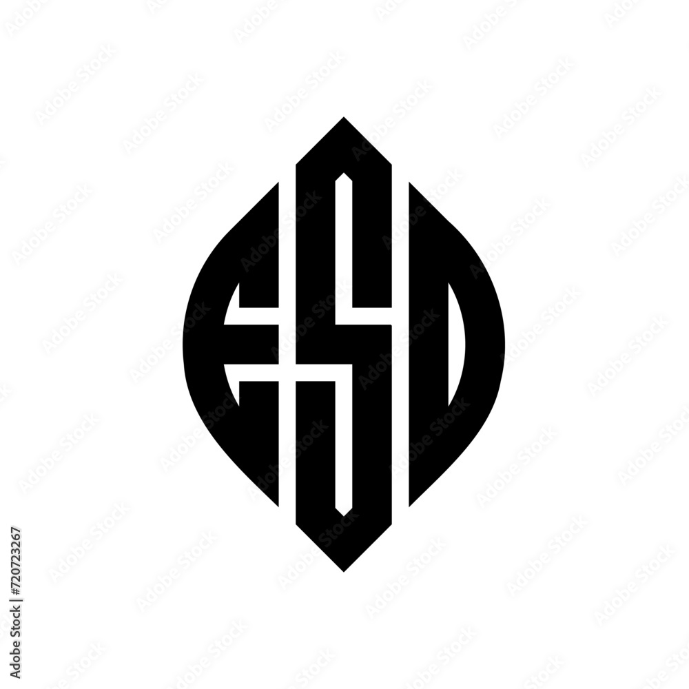 ESD circle letter logo design with circle and ellipse shape. ESD ellipse letters with typographic style. The three initials form a circle logo. ESD Circle Emblem Abstract Monogram Letter Mark Vector. ESD circle letter logo design with circle and ellipse shape. ESD ellipse letters with typographic style. The three initials form a circle logo. ESD Circle Emblem Abstract Monogram Letter Mark Vector.