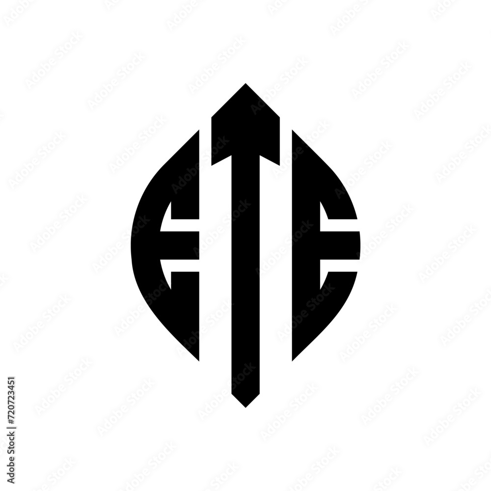 ETE circle letter logo design with circle and ellipse shape. ETE ellipse letters with typographic style. The three initials form a circle logo. ETE Circle Emblem Abstract Monogram Letter Mark Vector. ETE circle letter logo design with circle and ellipse shape. ETE ellipse letters with typographic style. The three initials form a circle logo. ETE Circle Emblem Abstract Monogram Letter Mark Vector.