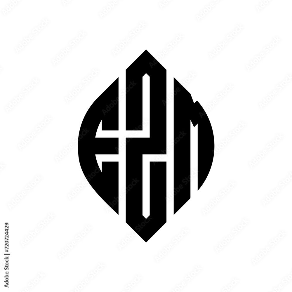 EZM circle letter logo design with circle and ellipse shape. EZM ellipse letters with typographic style. The three initials form a circle logo. EZM Circle Emblem Abstract Monogram Letter Mark Vector. EZM circle letter logo design with circle and ellipse shape. EZM ellipse letters with typographic style. The three initials form a circle logo. EZM Circle Emblem Abstract Monogram Letter Mark Vector.
