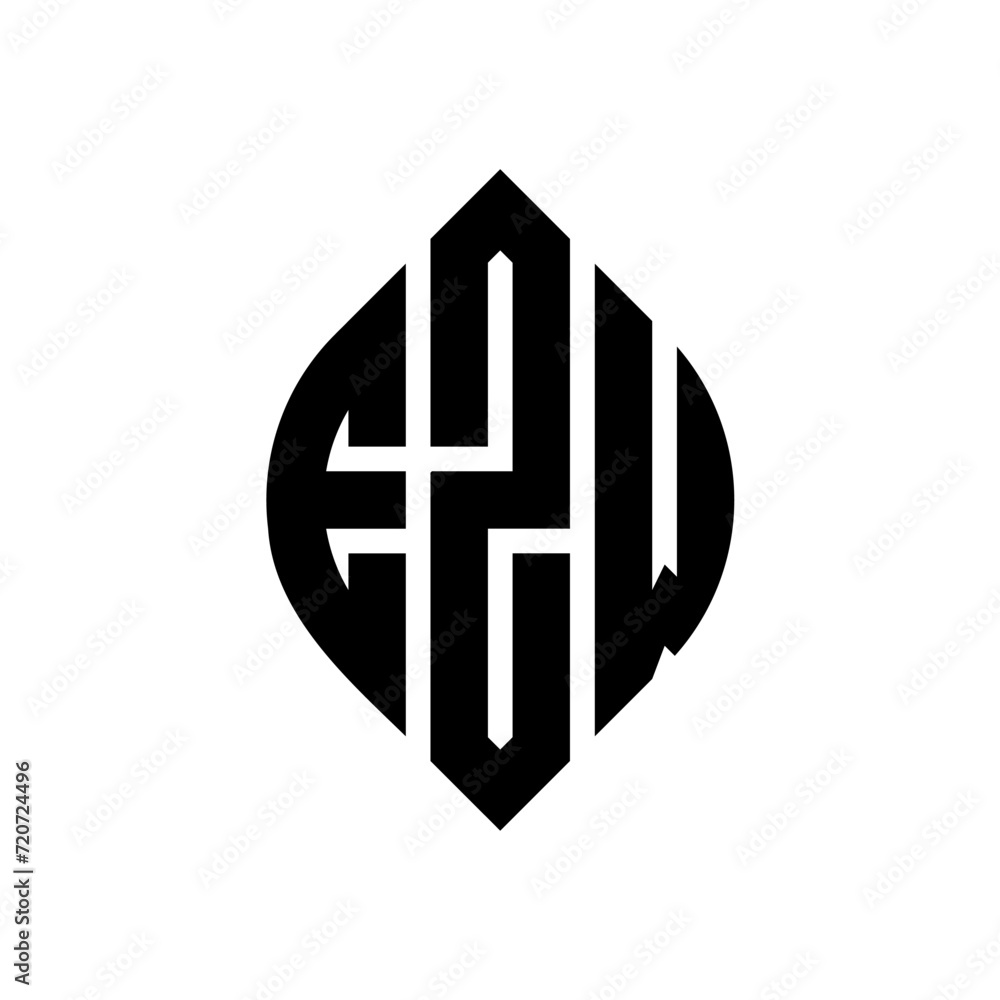EZW circle letter logo design with circle and ellipse shape. EZW ellipse letters with typographic style. The three initials form a circle logo. EZW Circle Emblem Abstract Monogram Letter Mark Vector. EZW circle letter logo design with circle and ellipse shape. EZW ellipse letters with typographic style. The three initials form a circle logo. EZW Circle Emblem Abstract Monogram Letter Mark Vector.
