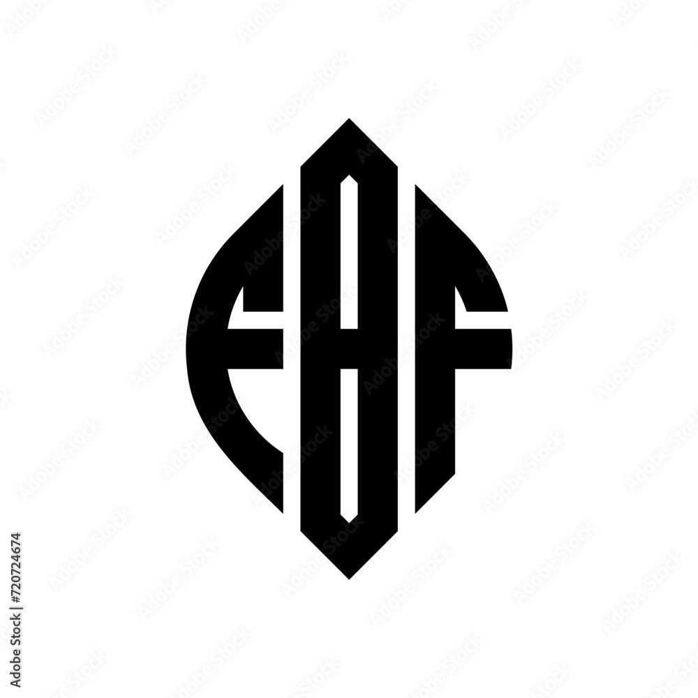 FBF circle letter logo design with circle and ellipse shape. FBF ellipse letters with typographic style. The three initials form a circle logo. FBF Circle Emblem Abstract Monogram Letter Mark Vector. FBF circle letter logo design with circle and ellipse shape. FBF ellipse letters with typographic style. The three initials form a circle logo. FBF Circle Emblem Abstract Monogram Letter Mark Vector.