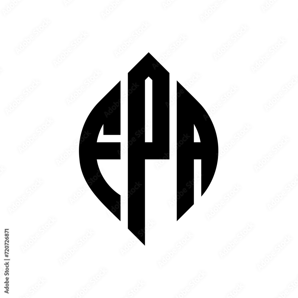 FPA circle letter logo design with circle and ellipse shape. FPA ellipse letters with typographic style. The three initials form a circle logo. FPA Circle Emblem Abstract Monogram Letter Mark Vector. FPA circle letter logo design with circle and ellipse shape. FPA ellipse letters with typographic style. The three initials form a circle logo. FPA Circle Emblem Abstract Monogram Letter Mark Vector.
