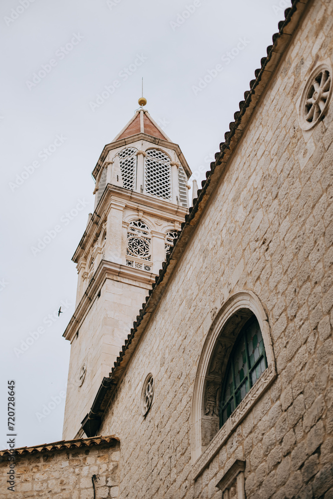 Amazing view of Trogir old town, Croatia. Travel destination in Croatia.