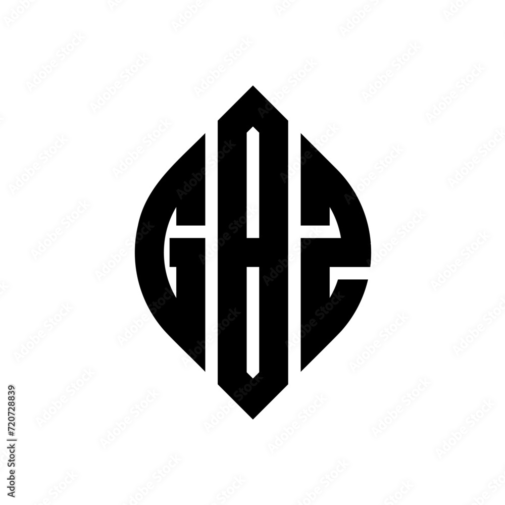 GBZ circle letter logo design with circle and ellipse shape. GBZ ellipse letters with typographic style. The three initials form a circle logo. GBZ Circle Emblem Abstract Monogram Letter Mark Vector. GBZ circle letter logo design with circle and ellipse shape. GBZ ellipse letters with typographic style. The three initials form a circle logo. GBZ Circle Emblem Abstract Monogram Letter Mark Vector.