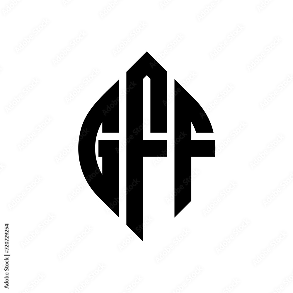 GFF circle letter logo design with circle and ellipse shape. GFF ellipse letters with typographic style. The three initials form a circle logo. GFF Circle Emblem Abstract Monogram Letter Mark Vector. GFF circle letter logo design with circle and ellipse shape. GFF ellipse letters with typographic style. The three initials form a circle logo. GFF Circle Emblem Abstract Monogram Letter Mark Vector.