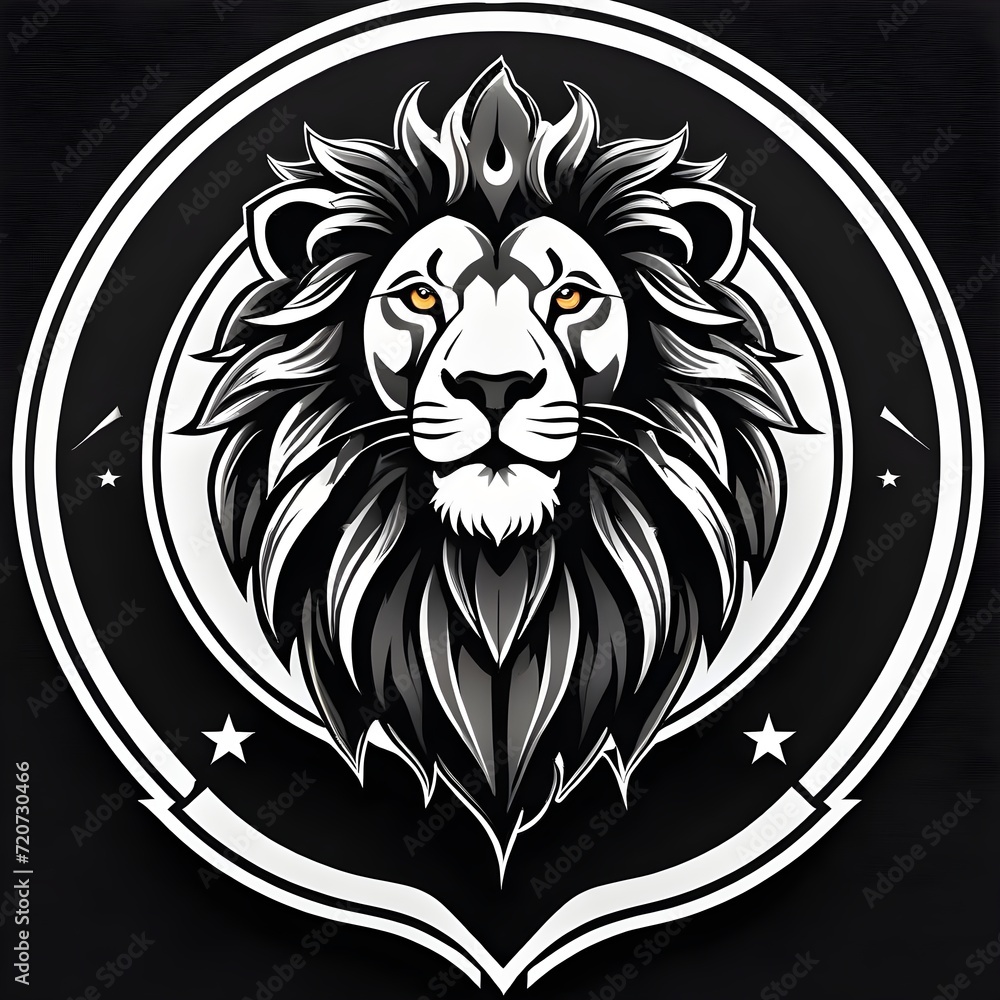 Obraz premium lion head illustration