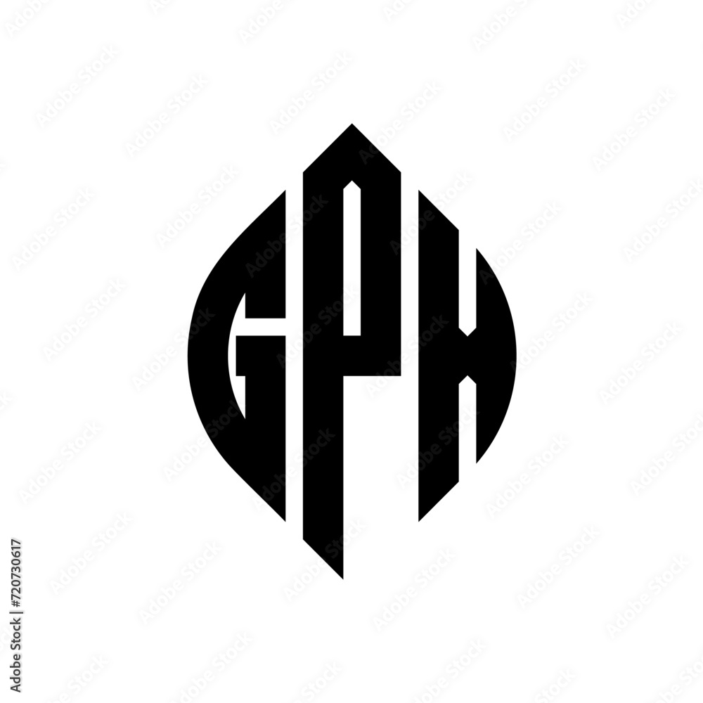 GPX circle letter logo design with circle and ellipse shape. GPX ellipse letters with typographic style. The three initials form a circle logo. GPX Circle Emblem Abstract Monogram Letter Mark Vector. GPX circle letter logo design with circle and ellipse shape. GPX ellipse letters with typographic style. The three initials form a circle logo. GPX Circle Emblem Abstract Monogram Letter Mark Vector.