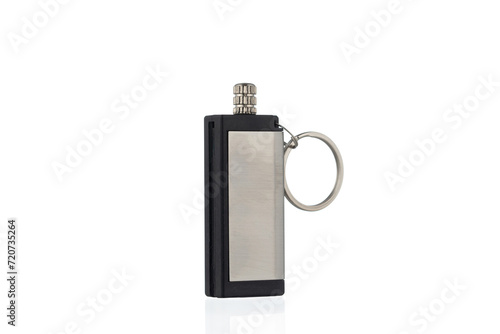 Flint Lighter.
Waterproof Permanent Match on a white background.
Compact Fire Starter for Emergencies.
