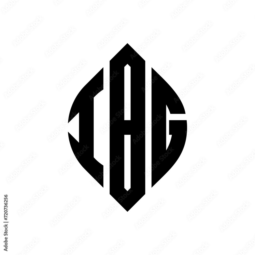 IBG circle letter logo design with circle and ellipse shape. IBG ellipse letters with typographic style. The three initials form a circle logo. IBG circle emblem abstract monogram letter mark vector. IBG circle letter logo design with circle and ellipse shape. IBG ellipse letters with typographic style. The three initials form a circle logo. IBG circle emblem abstract monogram letter mark vector.
