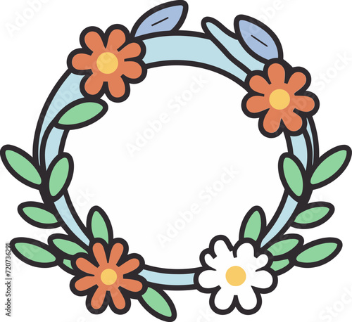 Illustrated Wreath Selection VectorizedVectorized Wreath Showcase Illustration