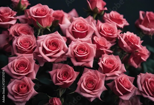  background roses red flowers black group