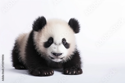 Fuzzy cute little panda.