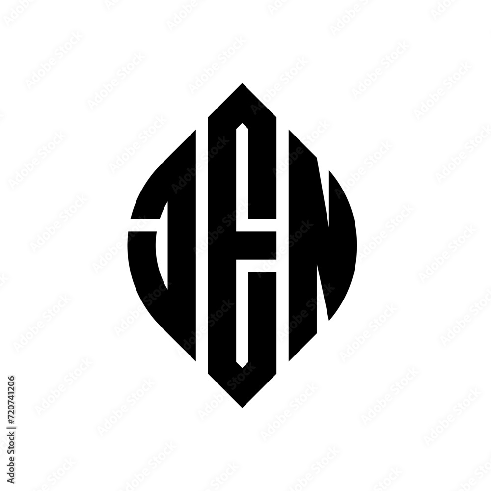 JEN circle letter logo design with circle and ellipse shape. JEN ellipse letters with typographic style. The three initials form a circle logo. JEN circle emblem abstract monogram letter mark vector. JEN circle letter logo design with circle and ellipse shape. JEN ellipse letters with typographic style. The three initials form a circle logo. JEN circle emblem abstract monogram letter mark vector.
