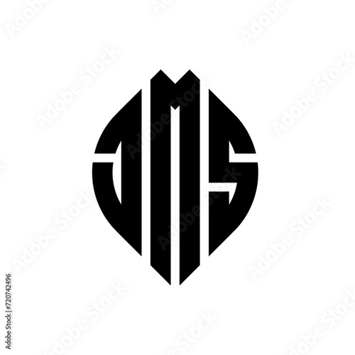 JMS circle letter logo design with circle and ellipse shape. JMS ellipse letters with typographic style. The three initials form a circle logo. JMS circle emblem abstract monogram letter mark vector.