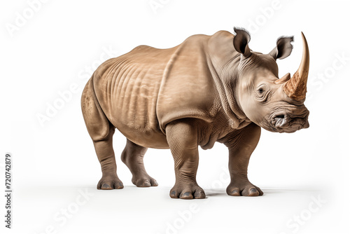 rhinoceros on white background