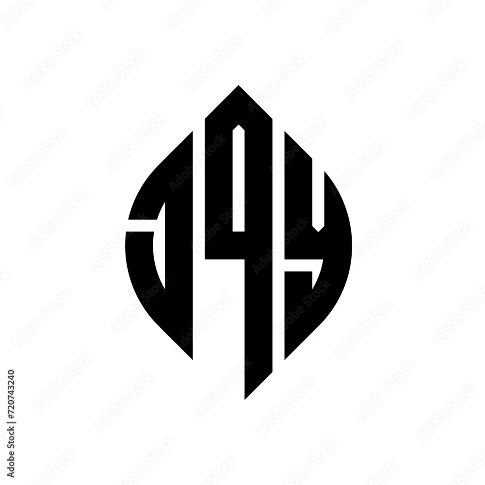 JQY circle letter logo design with circle and ellipse shape. JQY ellipse letters with typographic style. The three initials form a circle logo. JQY circle emblem abstract monogram letter mark vector. JQY circle letter logo design with circle and ellipse shape. JQY ellipse letters with typographic style. The three initials form a circle logo. JQY circle emblem abstract monogram letter mark vector.