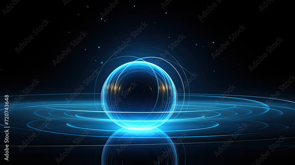 Obraz premium glowing orb in space