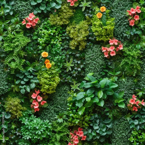 Green Wall Seamless for background