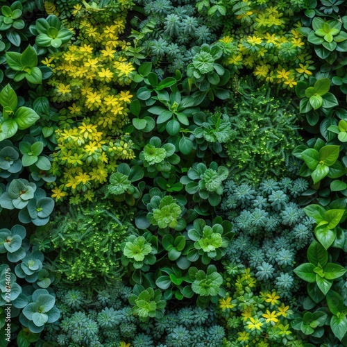 Green Wall Seamless for background