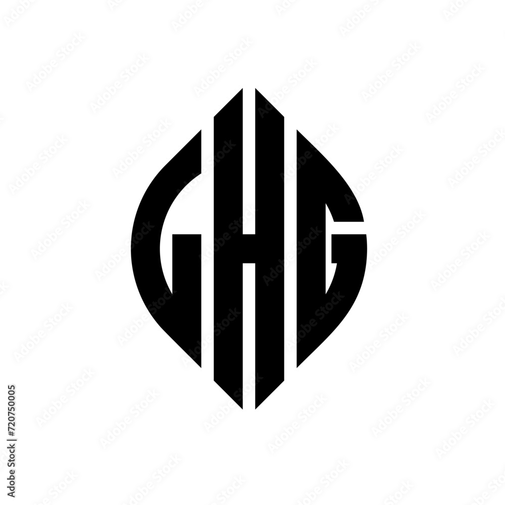 LHG circle letter logo design with circle and ellipse shape. LHG ellipse letters with typographic style. The three initials form a circle logo. LHG circle emblem abstract monogram letter mark vector. LHG circle letter logo design with circle and ellipse shape. LHG ellipse letters with typographic style. The three initials form a circle logo. LHG circle emblem abstract monogram letter mark vector.