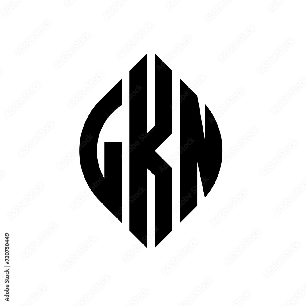 LKN circle letter logo design with circle and ellipse shape. LKN ellipse letters with typographic style. The three initials form a circle logo. LKN circle emblem abstract monogram letter mark vector. LKN circle letter logo design with circle and ellipse shape. LKN ellipse letters with typographic style. The three initials form a circle logo. LKN circle emblem abstract monogram letter mark vector.