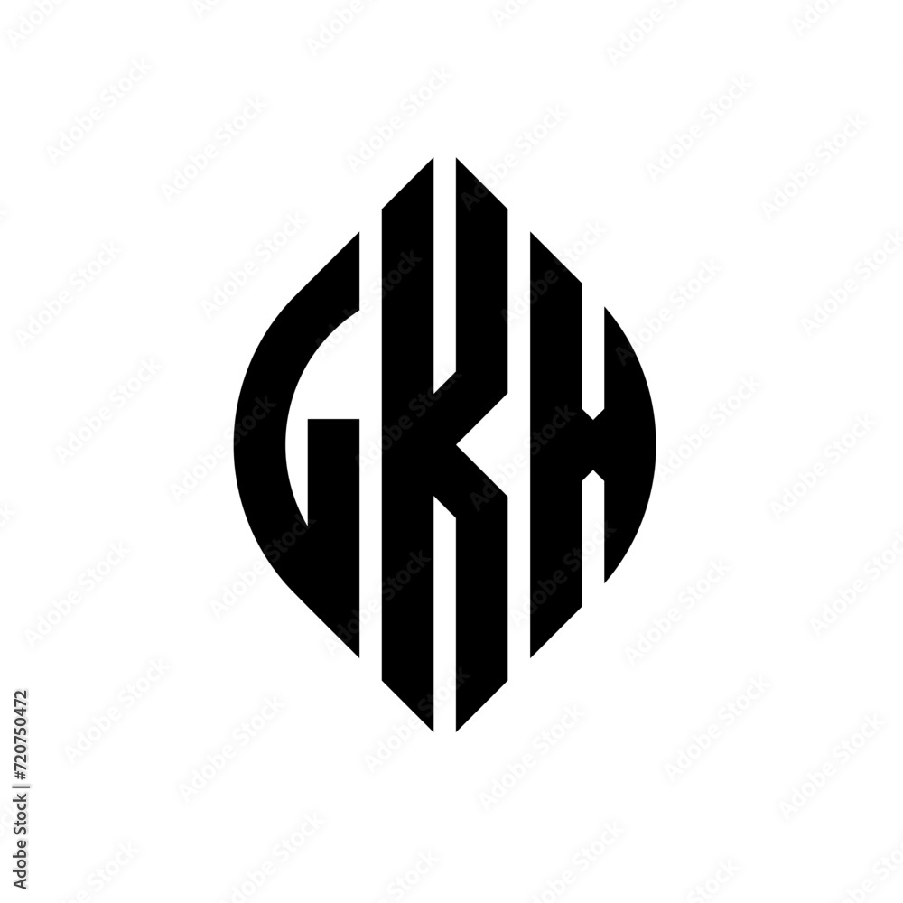 LKX circle letter logo design with circle and ellipse shape. LKX ellipse letters with typographic style. The three initials form a circle logo. LKX circle emblem abstract monogram letter mark vector. LKX circle letter logo design with circle and ellipse shape. LKX ellipse letters with typographic style. The three initials form a circle logo. LKX circle emblem abstract monogram letter mark vector.