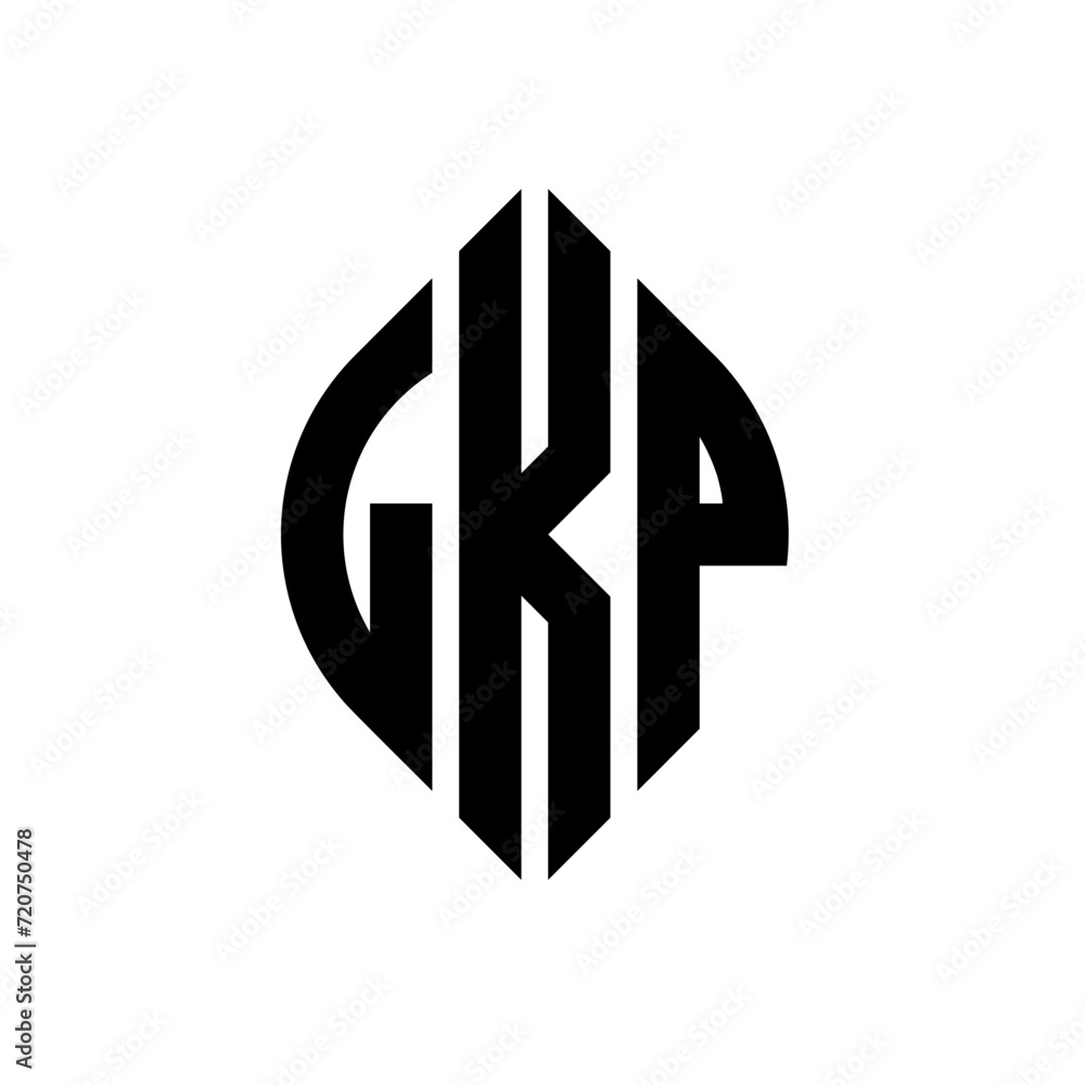 LKP circle letter logo design with circle and ellipse shape. LKP ellipse letters with typographic style. The three initials form a circle logo. LKP circle emblem abstract monogram letter mark vector. LKP circle letter logo design with circle and ellipse shape. LKP ellipse letters with typographic style. The three initials form a circle logo. LKP circle emblem abstract monogram letter mark vector.