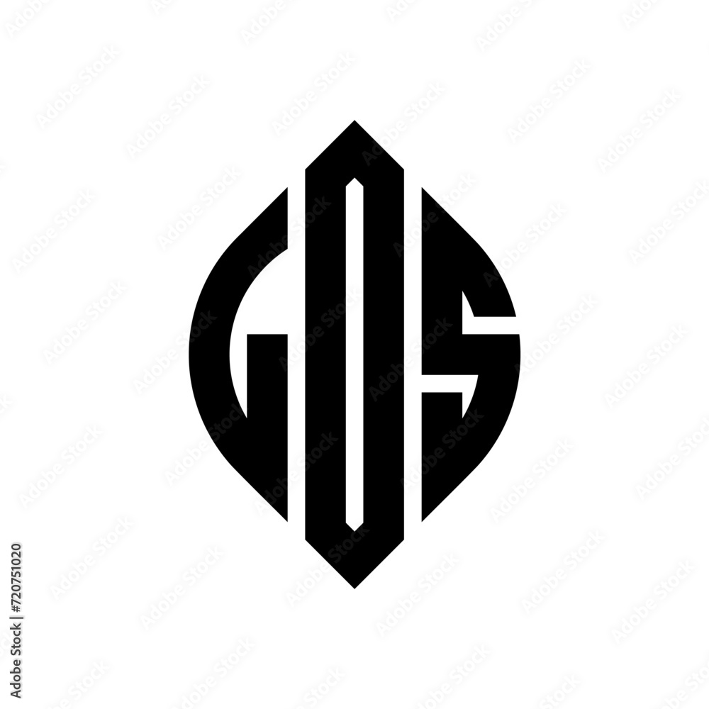 LOS circle letter logo design with circle and ellipse shape. LOS ellipse letters with typographic style. The three initials form a circle logo. LOS circle emblem abstract monogram letter mark vector. LOS circle letter logo design with circle and ellipse shape. LOS ellipse letters with typographic style. The three initials form a circle logo. LOS circle emblem abstract monogram letter mark vector.