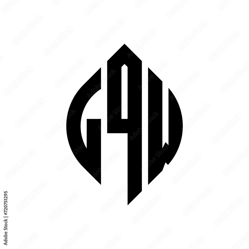 LQW circle letter logo design with circle and ellipse shape. LQW ellipse letters with typographic style. The three initials form a circle logo. LQW circle emblem abstract monogram letter mark vector. LQW circle letter logo design with circle and ellipse shape. LQW ellipse letters with typographic style. The three initials form a circle logo. LQW circle emblem abstract monogram letter mark vector.