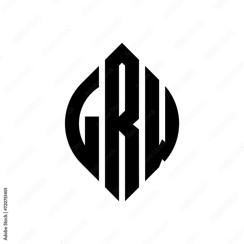 LRW circle letter logo design with circle and ellipse shape. LRW ellipse letters with typographic style. The three initials form a circle logo. LRW circle emblem abstract monogram letter mark vector. LRW circle letter logo design with circle and ellipse shape. LRW ellipse letters with typographic style. The three initials form a circle logo. LRW circle emblem abstract monogram letter mark vector.
