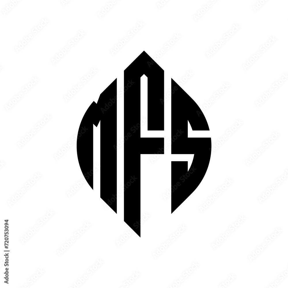 MFS circle letter logo design with circle and ellipse shape. MFS ellipse letters with typographic style. The three initials form a circle logo. MFS circle emblem abstract monogram letter mark vector. MFS circle letter logo design with circle and ellipse shape. MFS ellipse letters with typographic style. The three initials form a circle logo. MFS circle emblem abstract monogram letter mark vector.