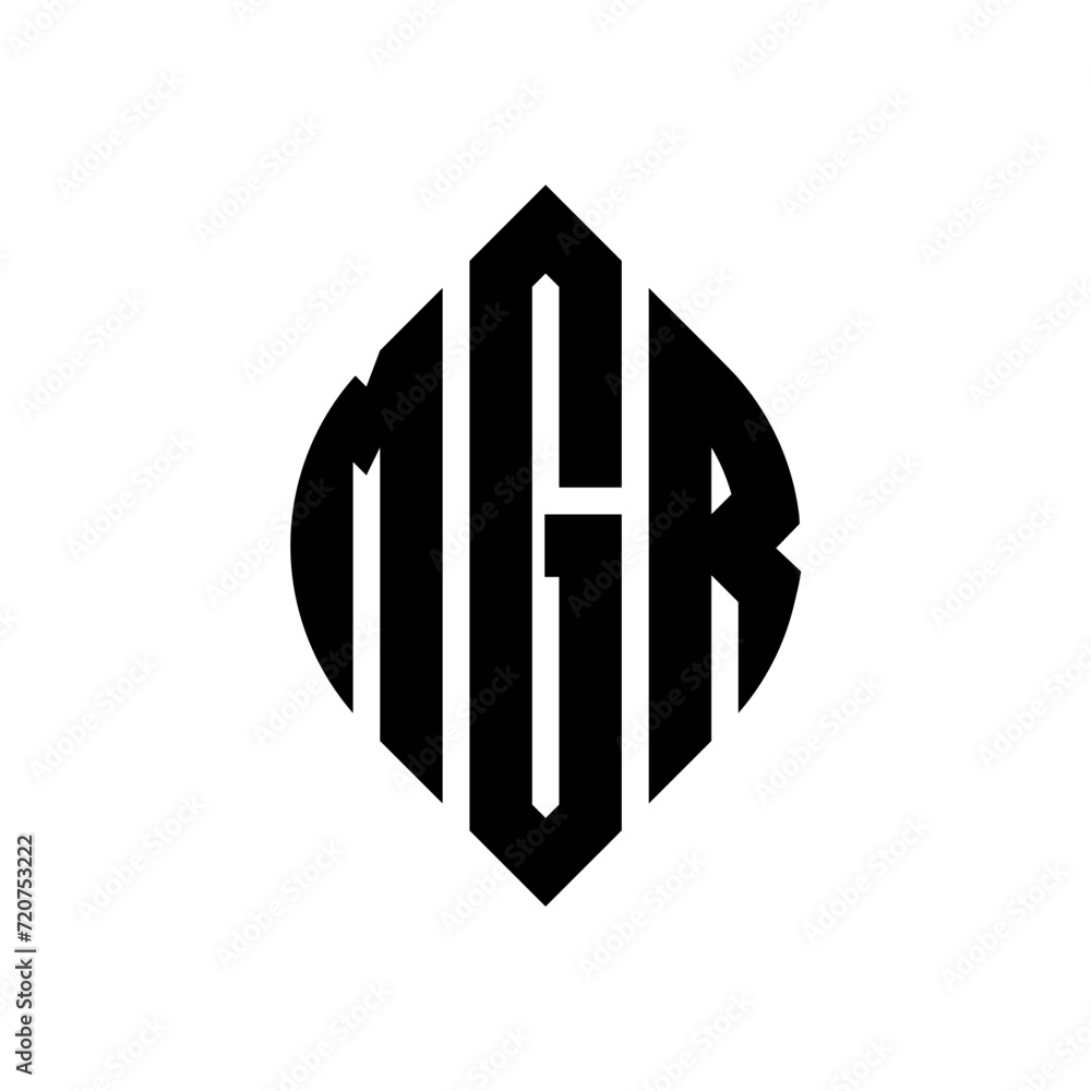 MGR circle letter logo design with circle and ellipse shape. MGR ellipse letters with typographic style. The three initials form a circle logo. MGR circle emblem abstract monogram letter mark vector. MGR circle letter logo design with circle and ellipse shape. MGR ellipse letters with typographic style. The three initials form a circle logo. MGR circle emblem abstract monogram letter mark vector.