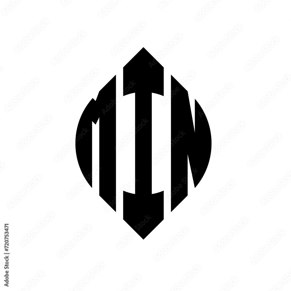 MIN circle letter logo design with circle and ellipse shape. MIN ellipse letters with typographic style. The three initials form a circle logo. MIN circle emblem abstract monogram letter mark vector. MIN circle letter logo design with circle and ellipse shape. MIN ellipse letters with typographic style. The three initials form a circle logo. MIN circle emblem abstract monogram letter mark vector.