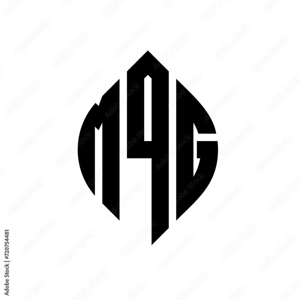 MQG circle letter logo design with circle and ellipse shape. MQG ellipse letters with typographic style. The three initials form a circle logo. MQG circle emblem abstract monogram letter mark vector. MQG circle letter logo design with circle and ellipse shape. MQG ellipse letters with typographic style. The three initials form a circle logo. MQG circle emblem abstract monogram letter mark vector.