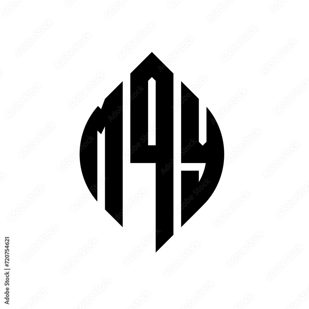MQY circle letter logo design with circle and ellipse shape. MQY ellipse letters with typographic style. The three initials form a circle logo. MQY circle emblem abstract monogram letter mark vector. MQY circle letter logo design with circle and ellipse shape. MQY ellipse letters with typographic style. The three initials form a circle logo. MQY circle emblem abstract monogram letter mark vector.