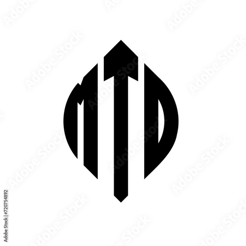 MTD circle letter logo design with circle and ellipse shape. MTD ellipse letters with typographic style. The three initials form a circle logo. MTD circle emblem abstract monogram letter mark vector.