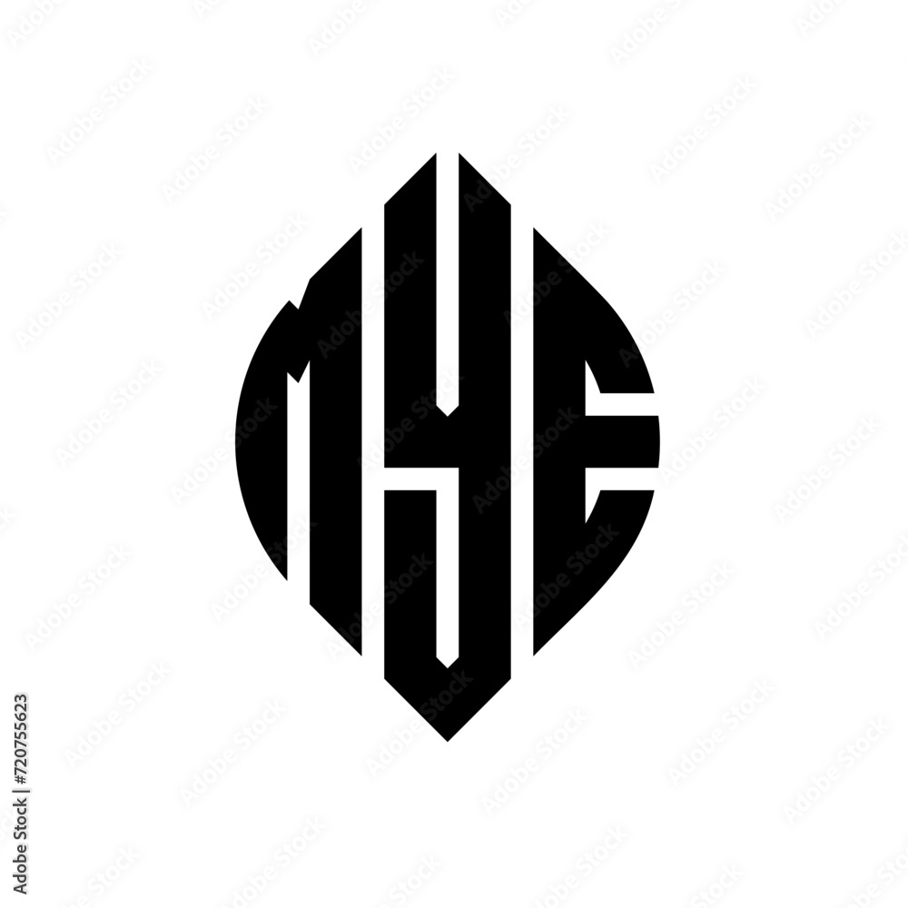 MYE circle letter logo design with circle and ellipse shape. MYE ellipse letters with typographic style. The three initials form a circle logo. MYE circle emblem abstract monogram letter mark vector. MYE circle letter logo design with circle and ellipse shape. MYE ellipse letters with typographic style. The three initials form a circle logo. MYE circle emblem abstract monogram letter mark vector.