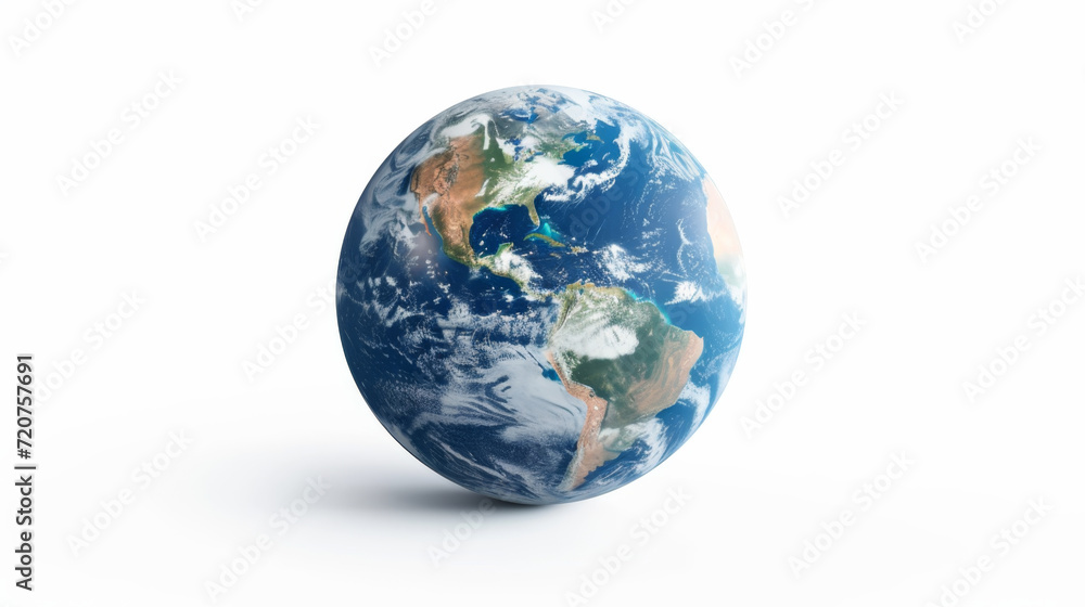 Planet Earth on White Background Planet Earth on White Background