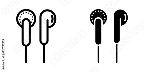 Earphone Icon. for mobile concept and web design. vector illustration