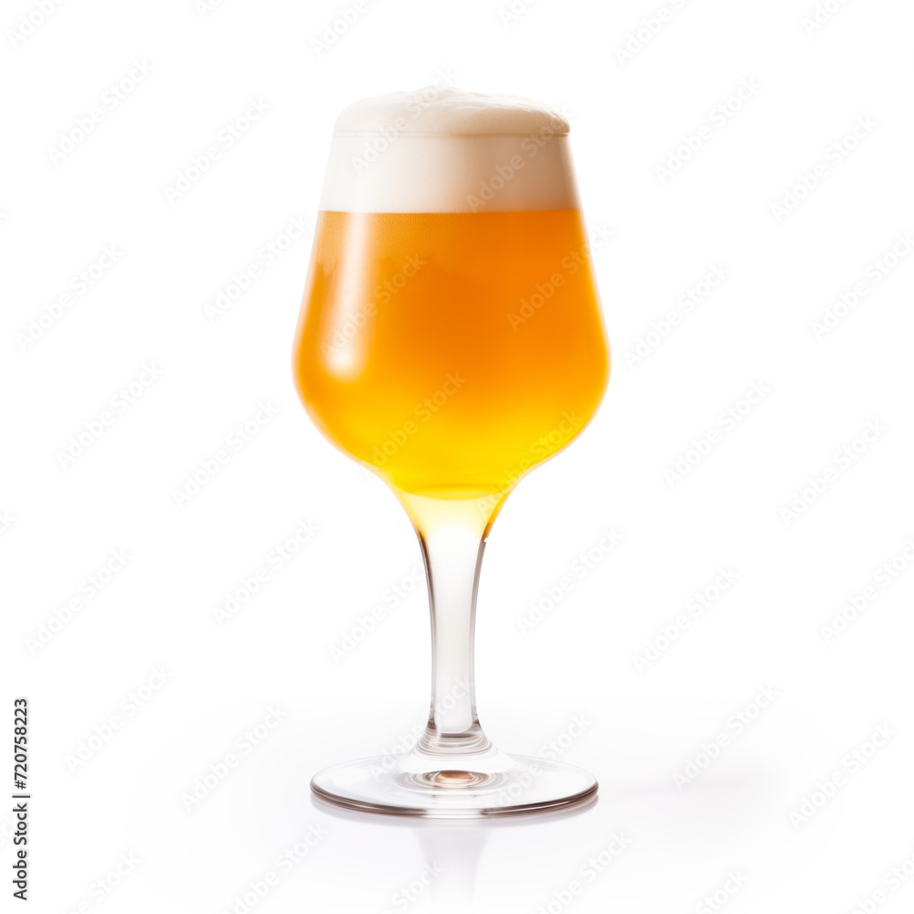 Beer in a stout glass on a white background. Mugs with drink like Ipa, Pale Ale, Pilsner, Porter or Stout Beer in a stout glass on a white background. Mugs with drink like Ipa, Pale Ale, Pilsner, Porter or Stout