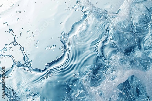 Crystal Clear Water Splash in Motion