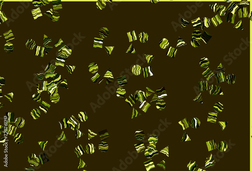 Light Green, Yellow vector template with crystals, circles, squares.