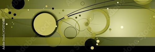 Olive abstract core background with dots, rhombuses and circles