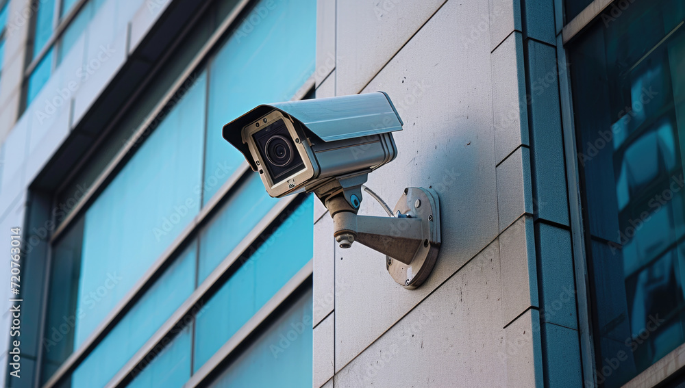 security camera being installed on the side of the home generative AI security camera being installed on the side of the home generative AI