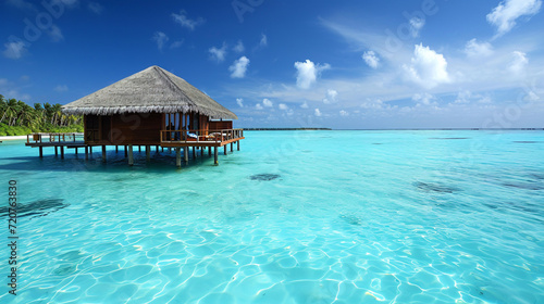 tropical paradise island maldives © deniew