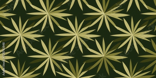 Olive striking artwork featuring a seamless pattern of stylized minimalist starbursts 