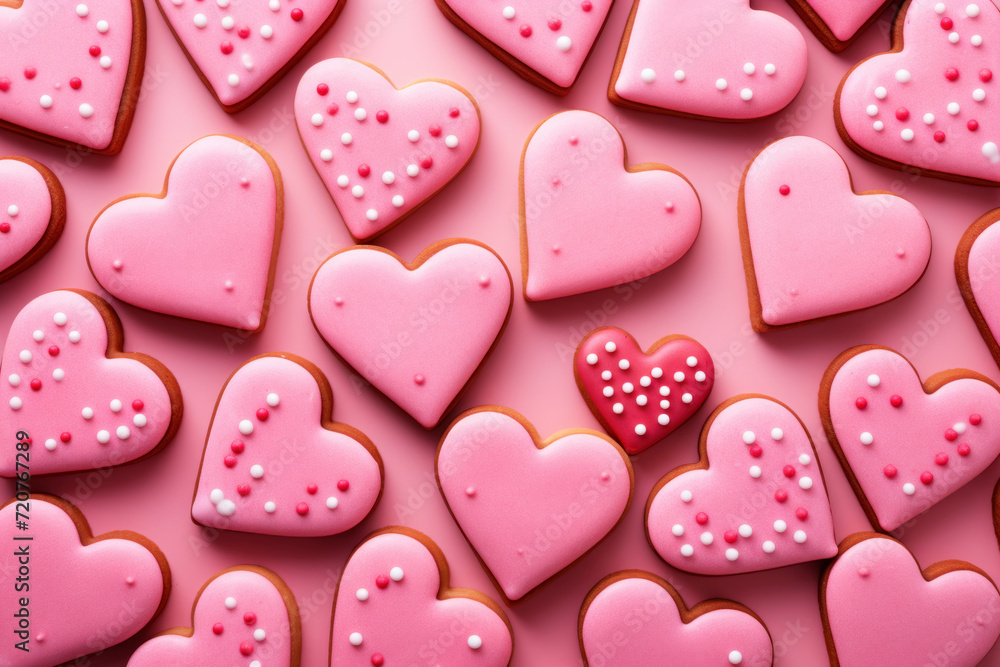 Sweet Pink Hearts Cookie Assortment
