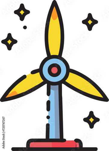 rotating propeller, icon