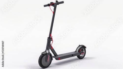 Electric scooter or kick scooter isolated on white background